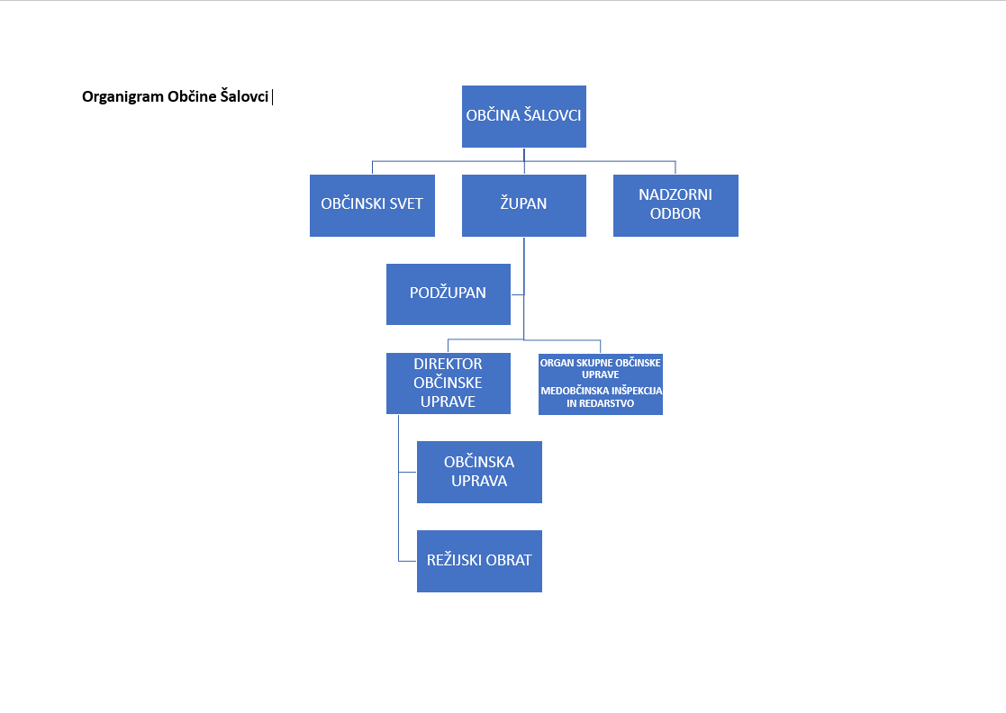 Organigram Občine Šalovci